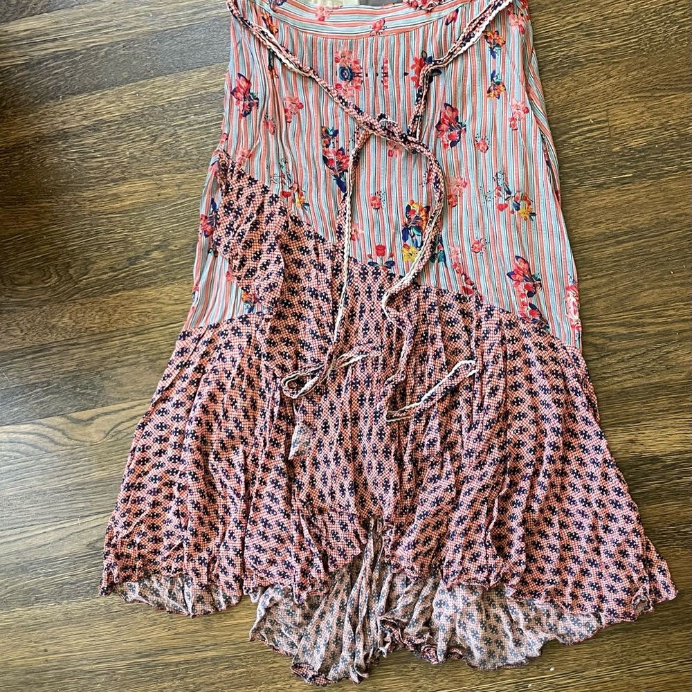 Anthropologie Bhanuni Jyoti Multicolor Floral Maxi Skirt